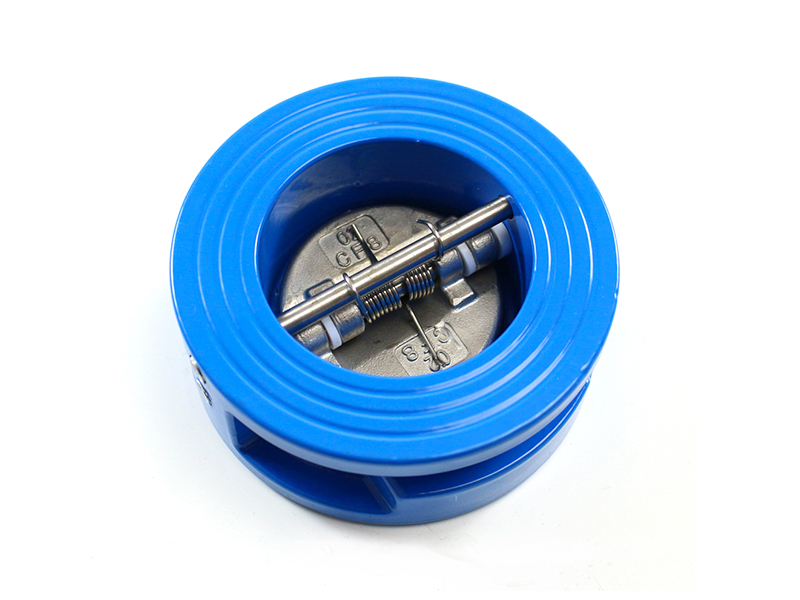 Wafer dual plate check valve