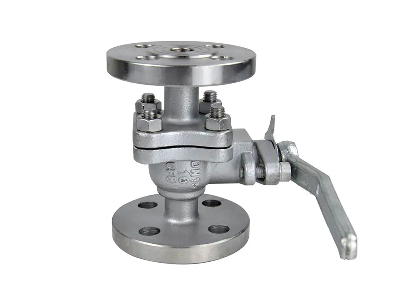 High platform flange ball valve