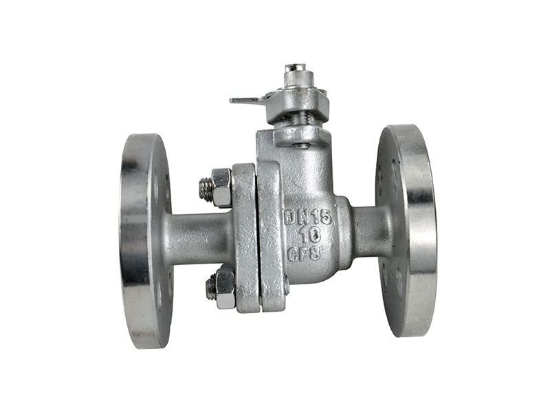 High platform flange ball valve