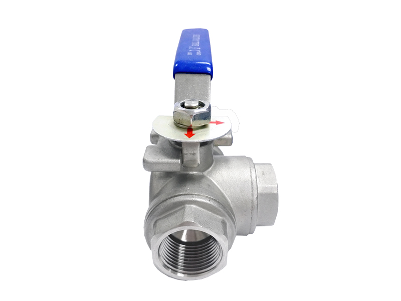 Full Bore 3 way ball valve L-Port