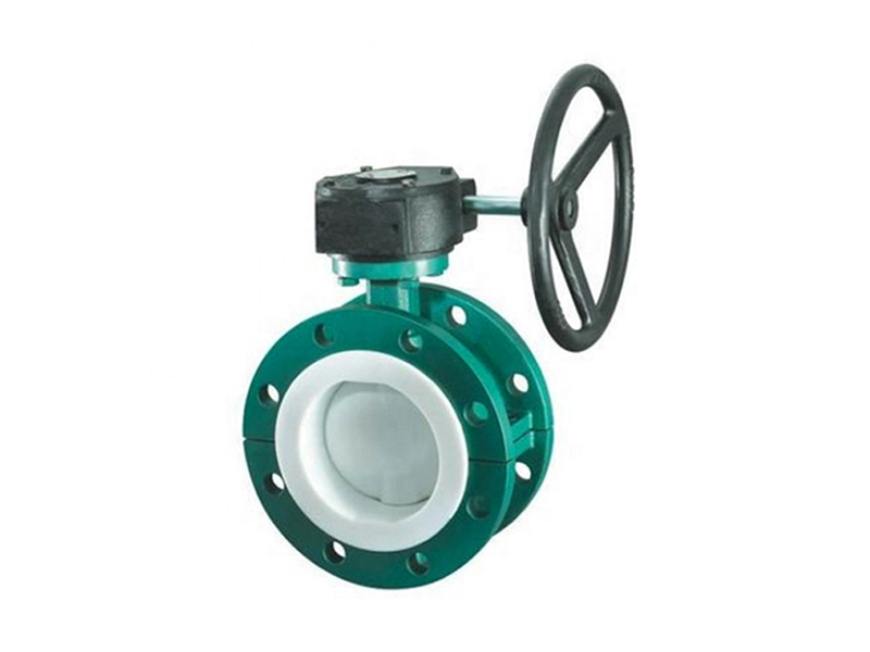 Flange fluorine lined butterfly valve