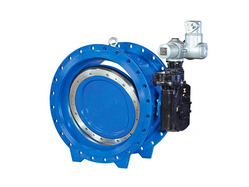 Electric three-eccentric metal hard seal butterfly valve