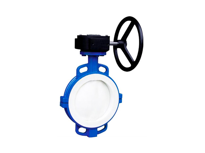 Full PTFE lined butterfly valve wafer type