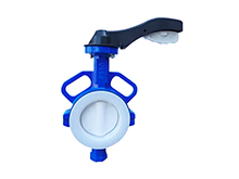 Full PTFE lined wafer butterfly valve