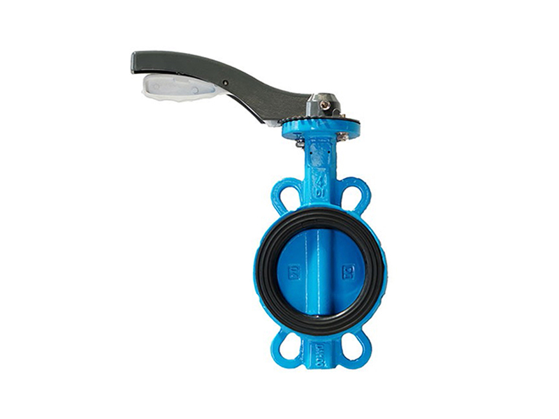 Multi standard soft seat aluminum lever coated discwafer type butterfly valve