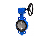 One stem no-pin wafer butterfly valve