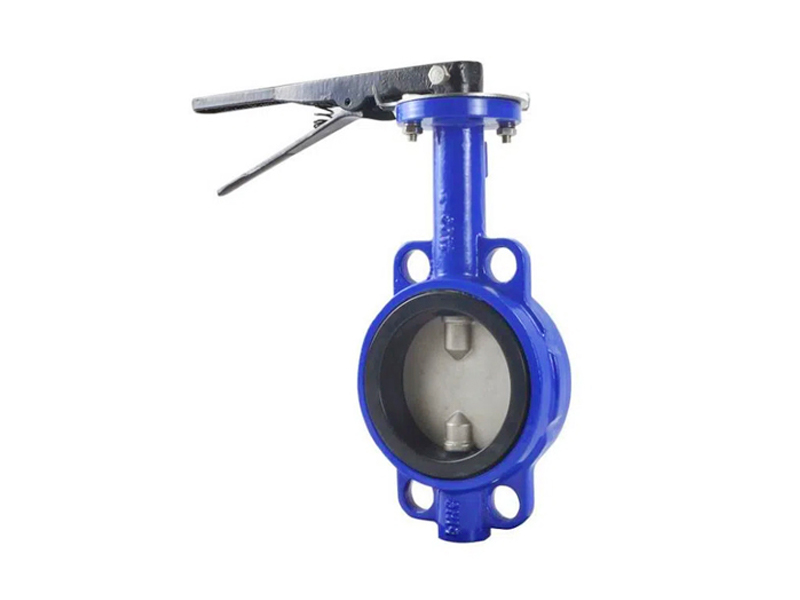 One stem no-pin wafer butterfly valve