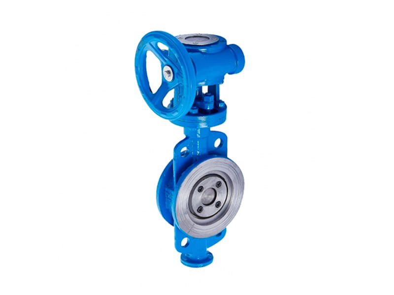 Wafer type metal seat butterfly valve