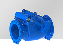 Swing start check valve