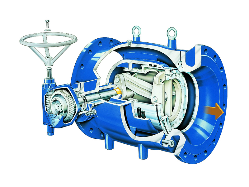 DN1000 Piston Flow Regulating Valve