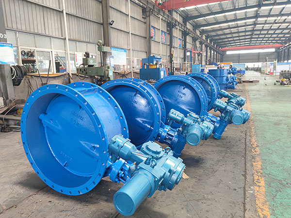 Double eccentric butterfly valve packaged and shipped to the Philippines