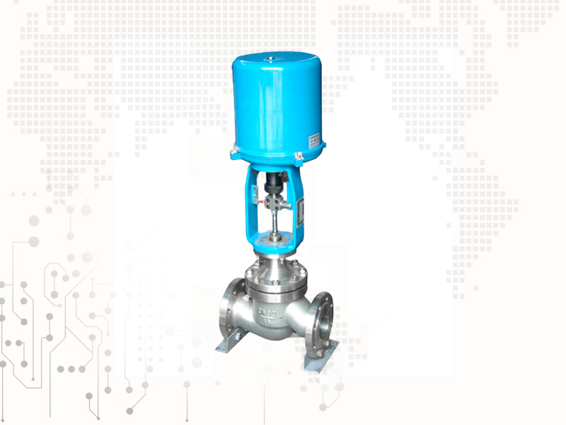 Electric three-way control valve