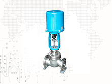 Electric three-way control valve