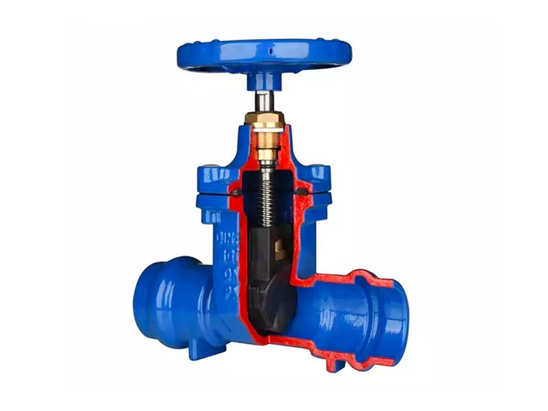 Socket connection soft seal gate valve