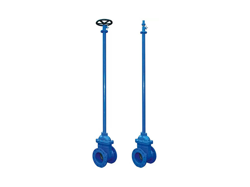 Extension stem gate valve