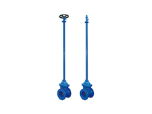 Extension stem gate valve