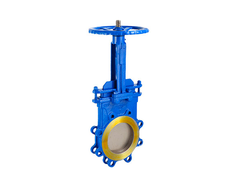 Wafer knife gate valve