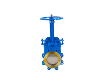 Wafer knife gate valve