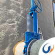  When is knife gate valve used?